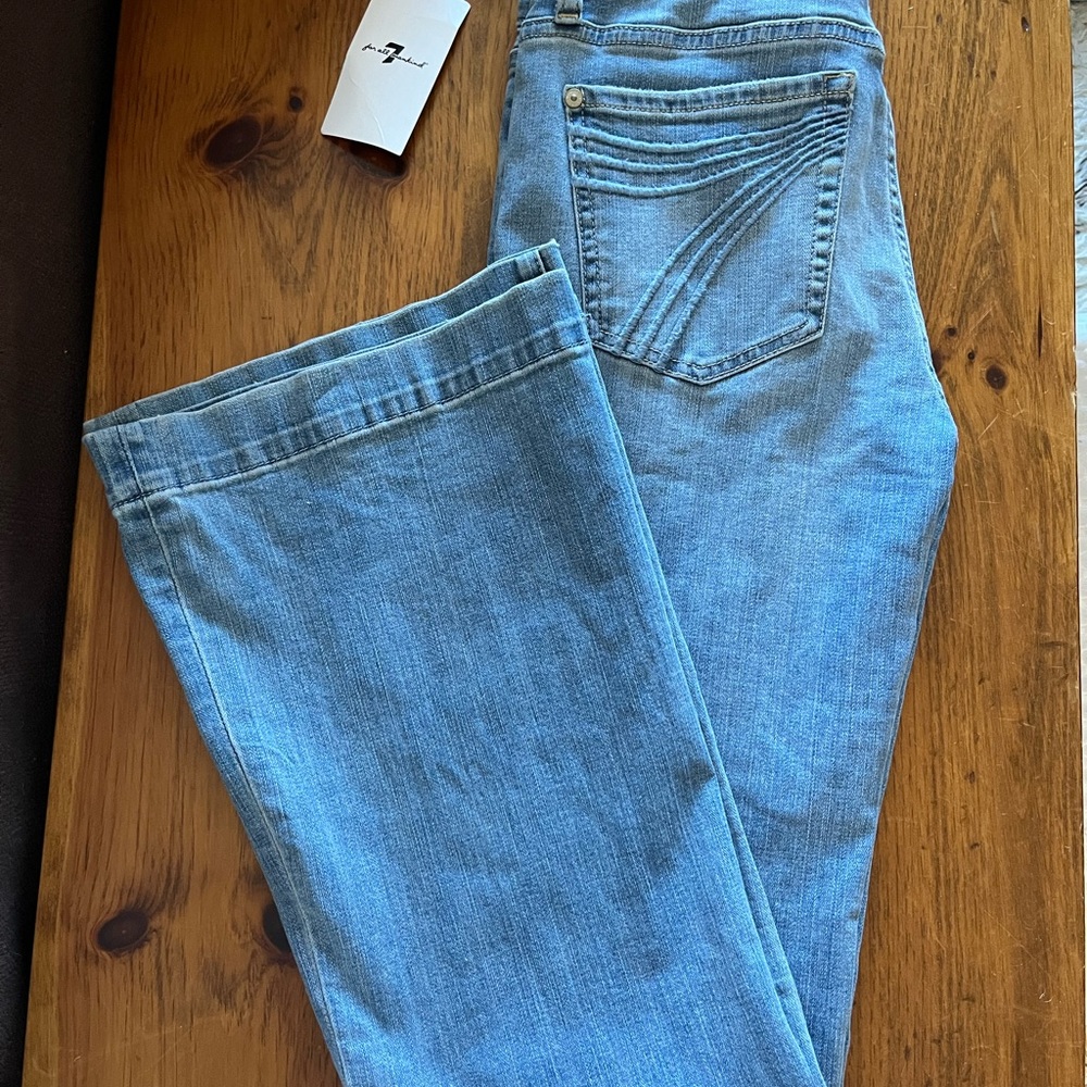 NEVER WORN 7 for All Mankind DOJO midrise flare jeans size 27
